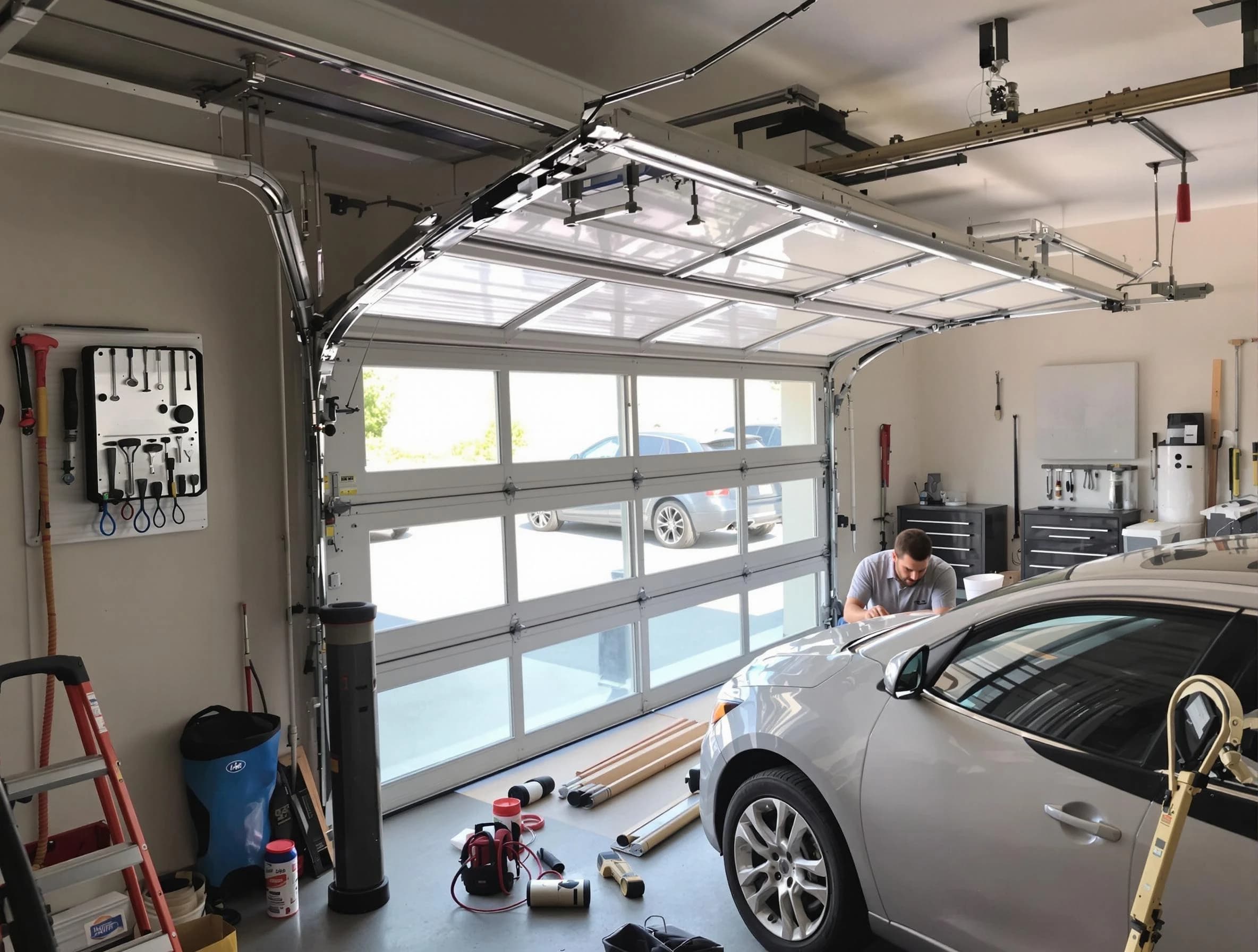 Garage door noise reduction service by Exeter Garage Door Repair in Exeter