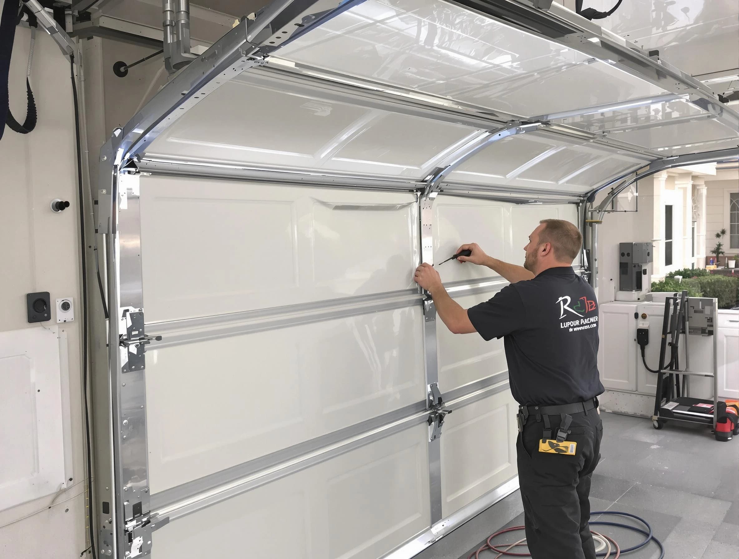 Exeter Garage Door Repair professional performing panel repair in Exeter