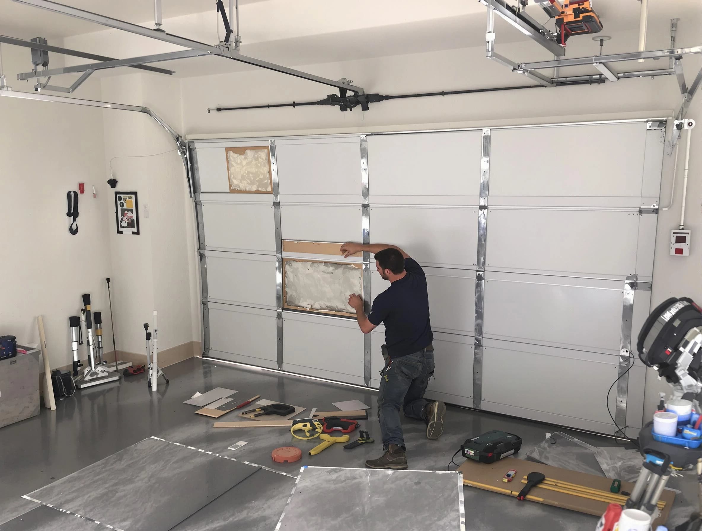 Garage Door Panel Repair in Exeter