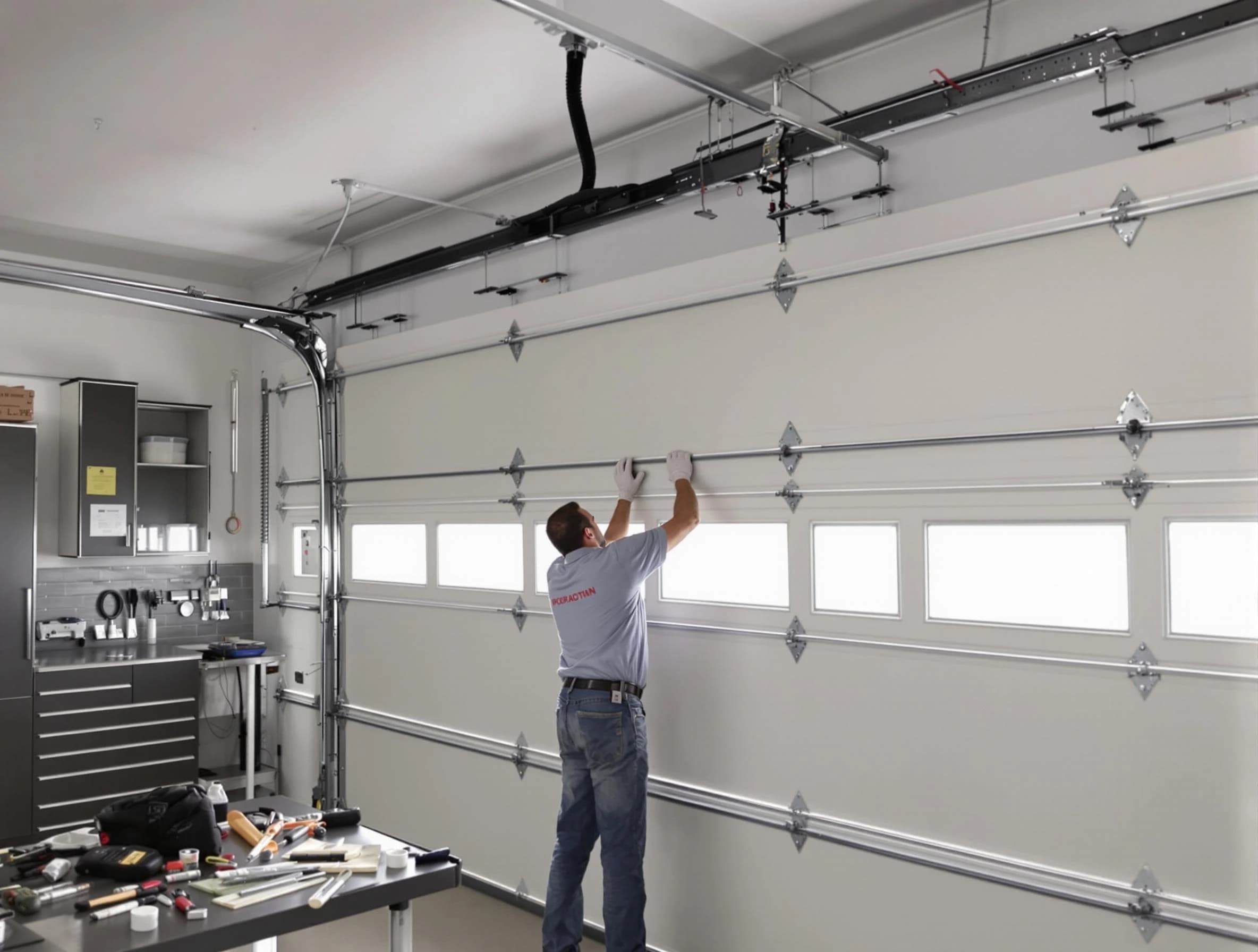 Garage Door Track Repair in Exeter