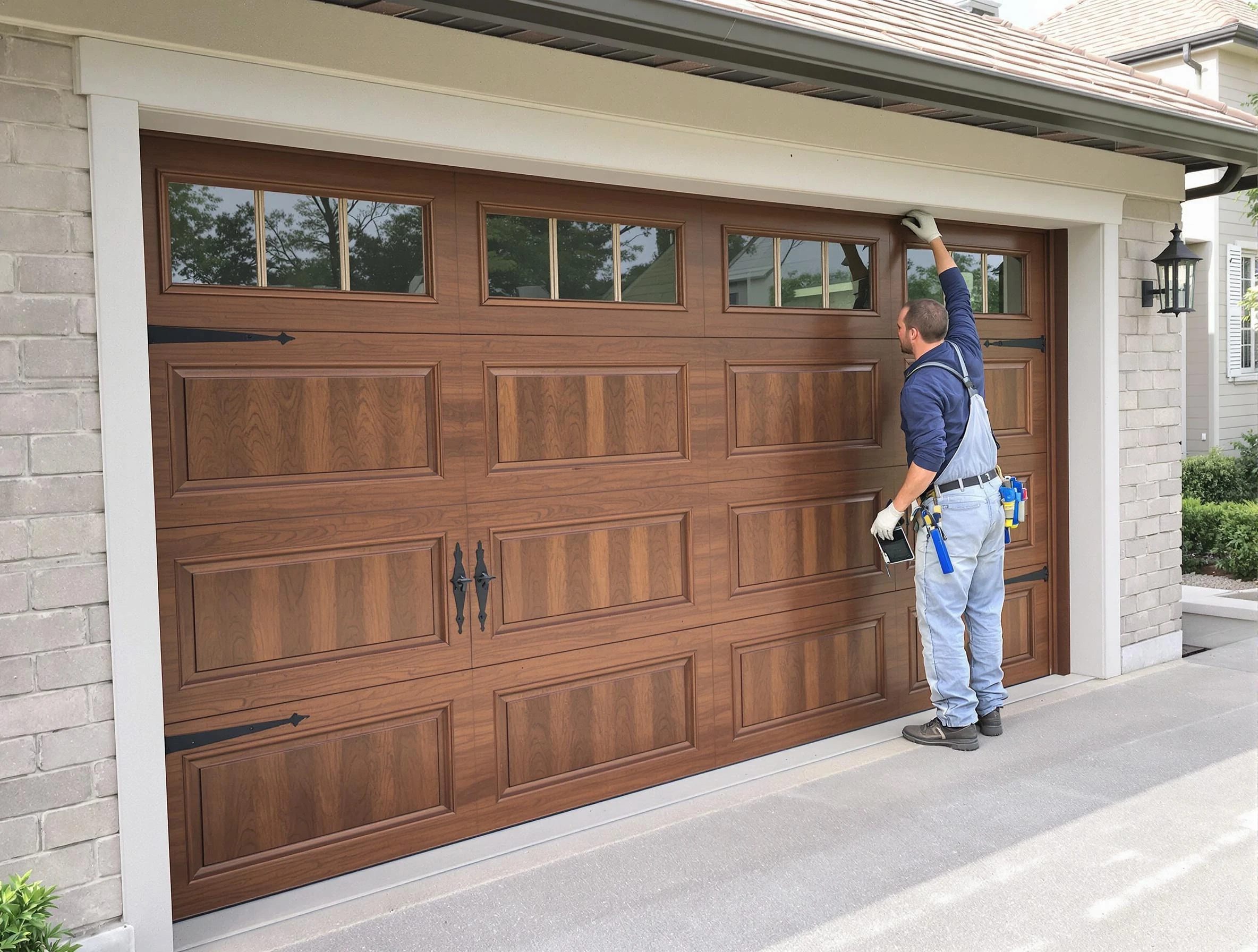 Custom garage door showcase by Exeter Garage Door Repair in Exeter
