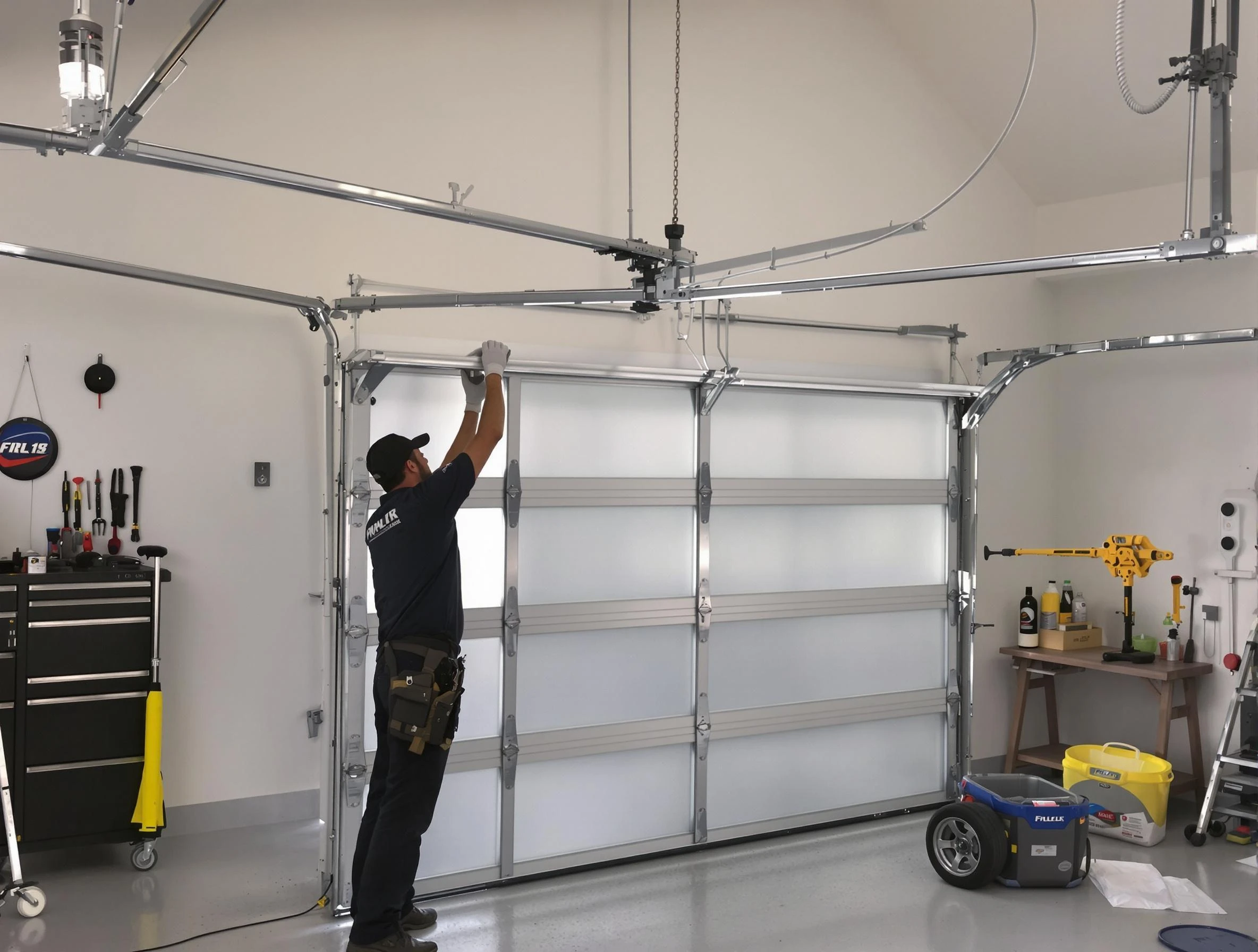 Exeter Garage Door Repair certified team performing precision garage door installation in Exeter