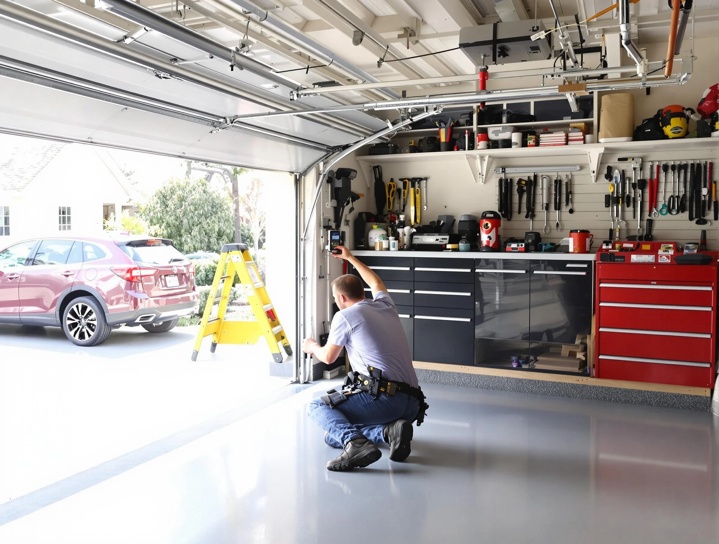 Local garage door repair service by Exeter Garage Door Repair in Exeter