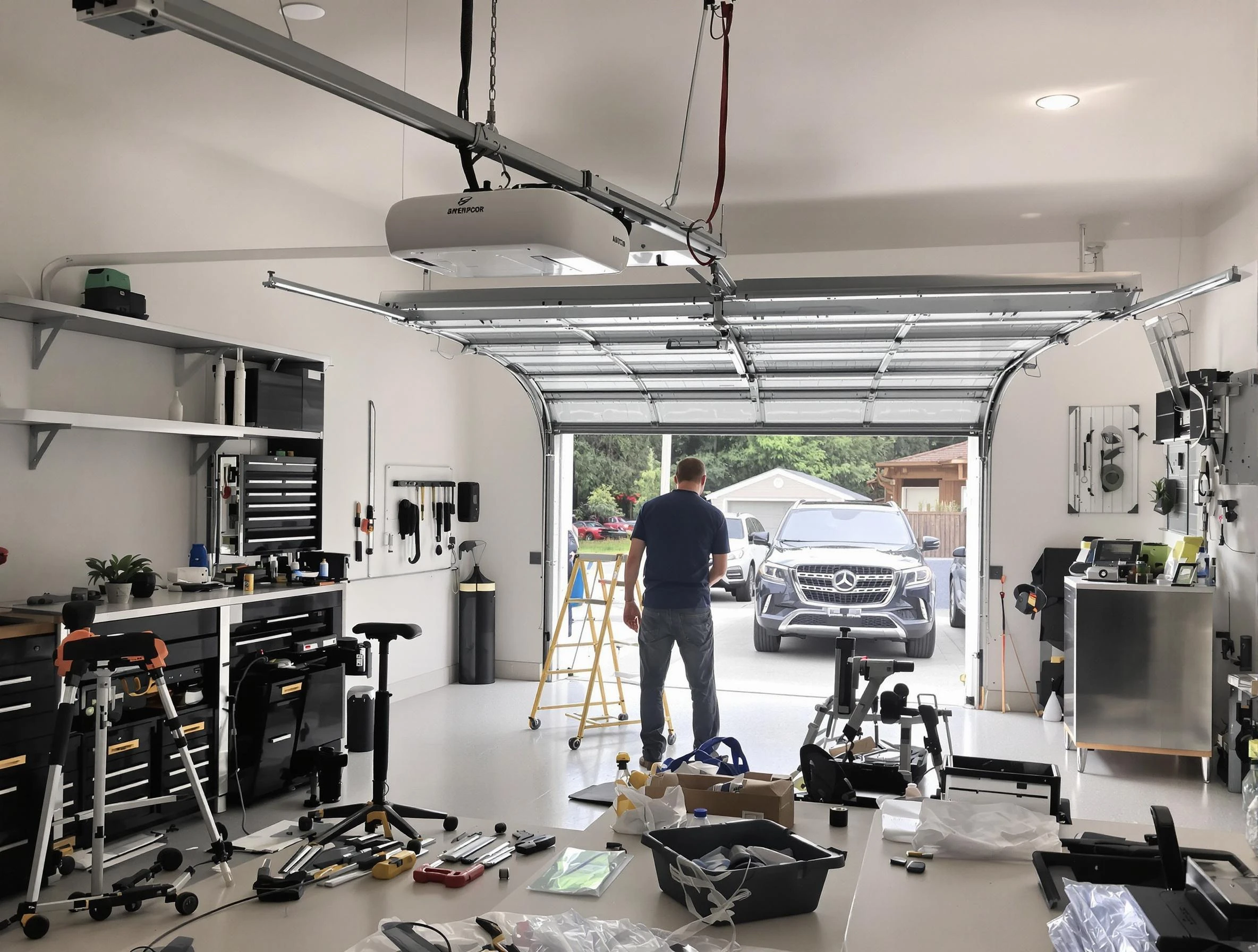 Garage door opener installation by Exeter Garage Door Repair in Exeter