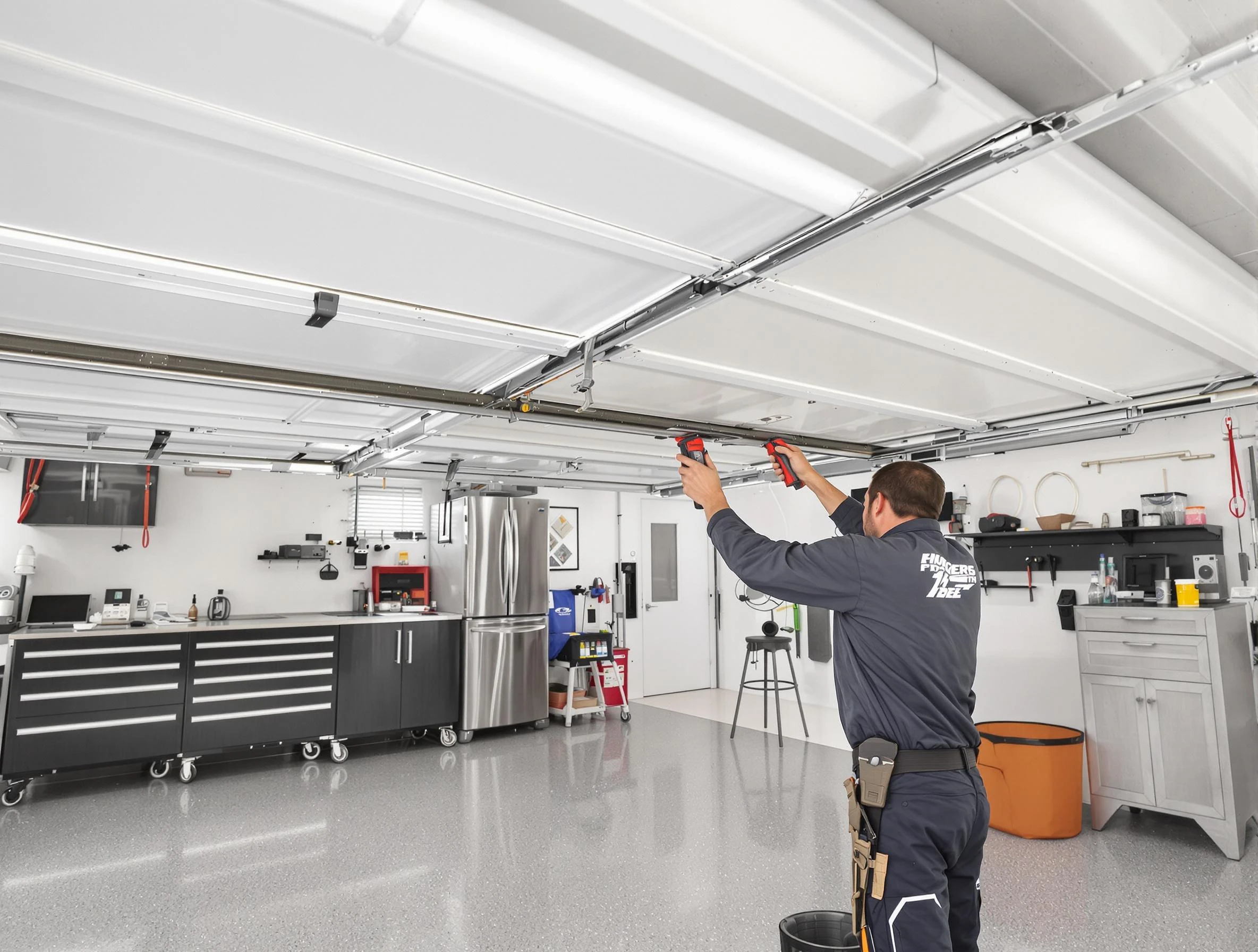 Overhead garage door repair service by Exeter Garage Door Repair in Exeter