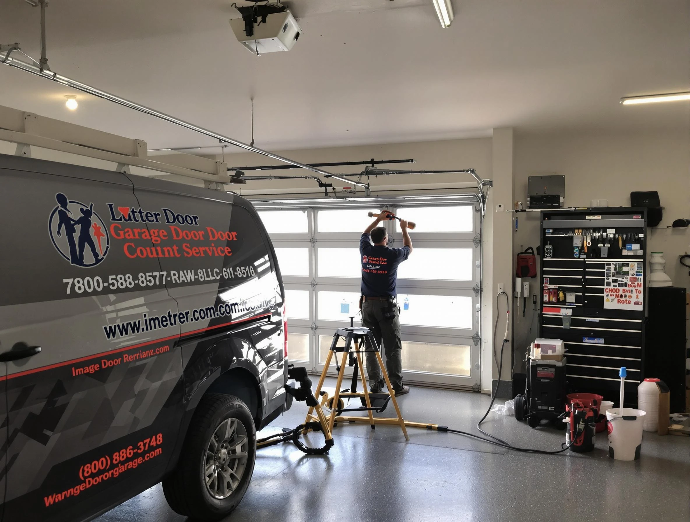 Exeter Garage Door Repair rapid response team performing same-day repair in Exeter